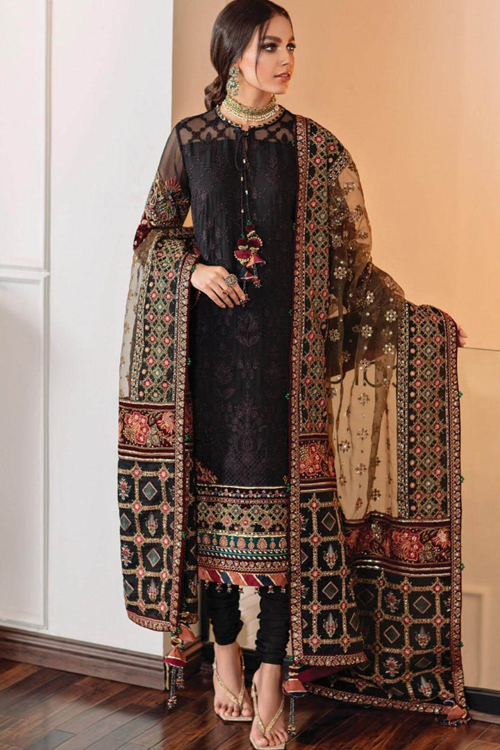 BQ 14-3Pc Lawn Heavy Embroidery with Embroidery Organza Dupatta