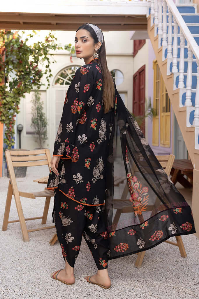 3 Piece Unstitched Digital Printed Linen Suit Digital Printed Linen Dupatta